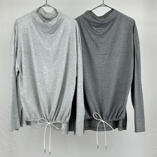 ラメボトルネックカットソー