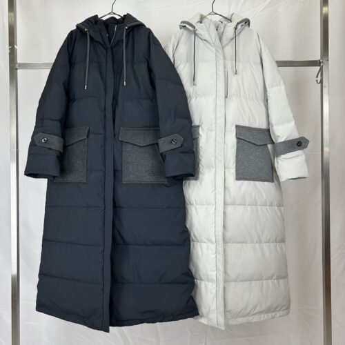 カシミヤ使いダウンコート