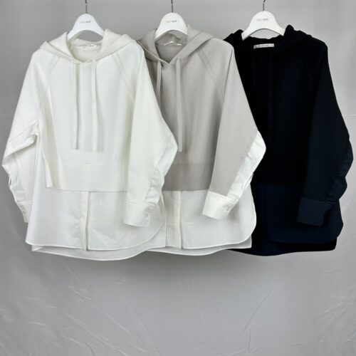 フハク使いパーカーセーター