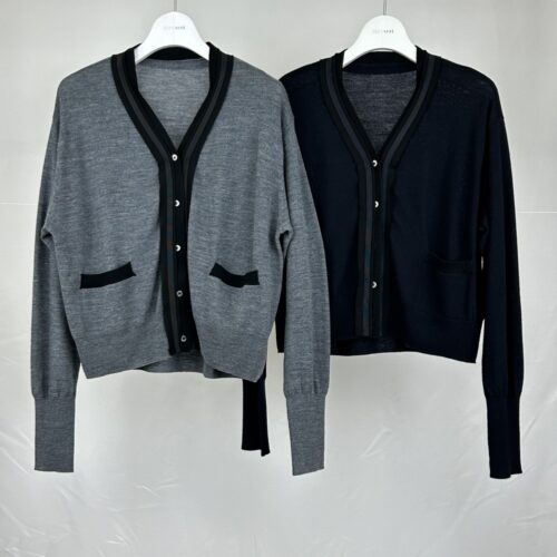 シフォン使いＶネックカーディ