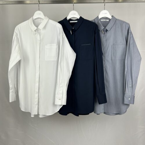 コットンストレッチシャツ