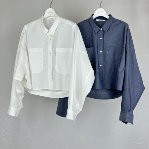 タイプライターショートブラウス