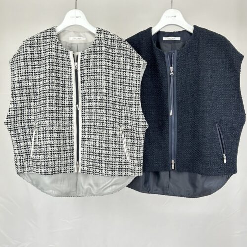 ツィードジップベスト