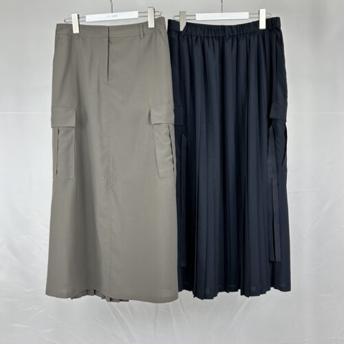 プリーツカーゴスカート