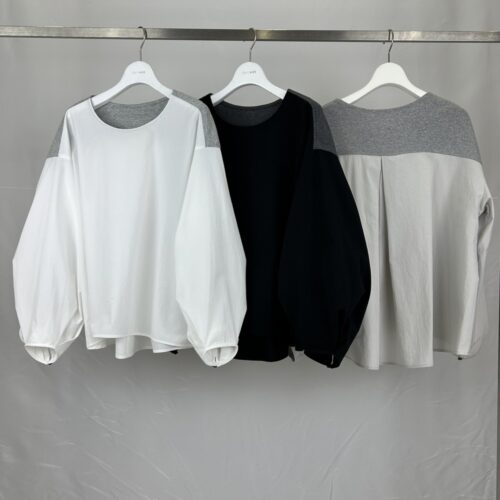 袖口ボリュームタックＴブラ