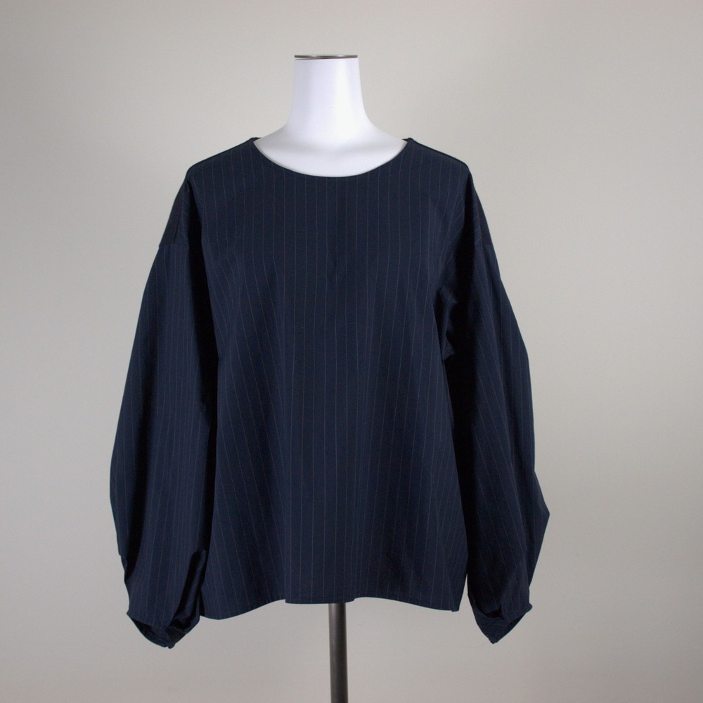 袖口ボリュームタックストライプTブラ - 画像 (2)