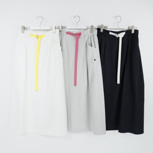 カラーベルトギャザースカート